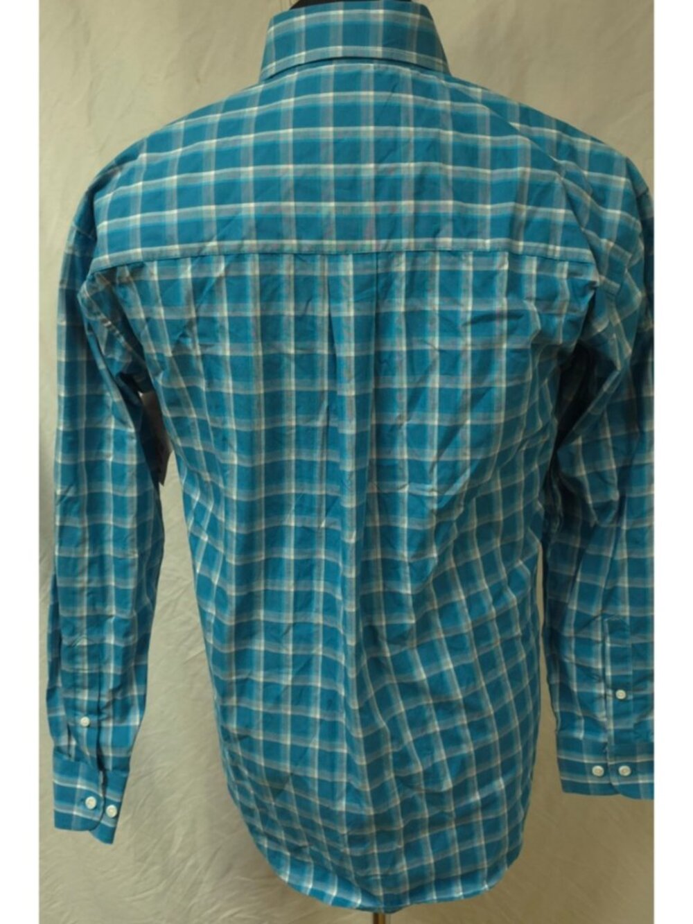 Wrangler George Strait Mens Small Teal Relaxed Fit UPF Performance Button Shirt - Picture 7 of 14